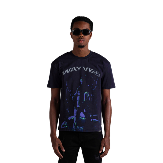 Cybergirl T-Shirt - Dark Blue