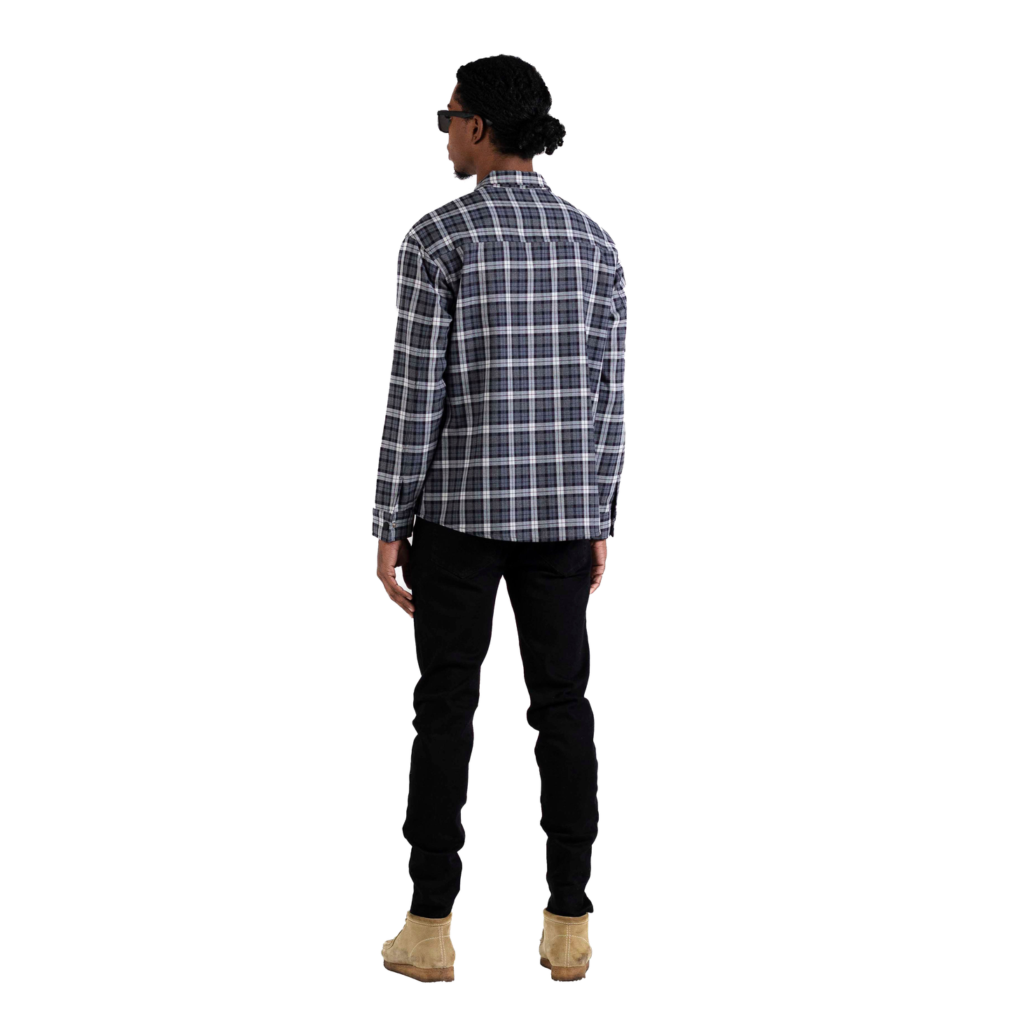 Plaid Zip Up Flannel Shirt