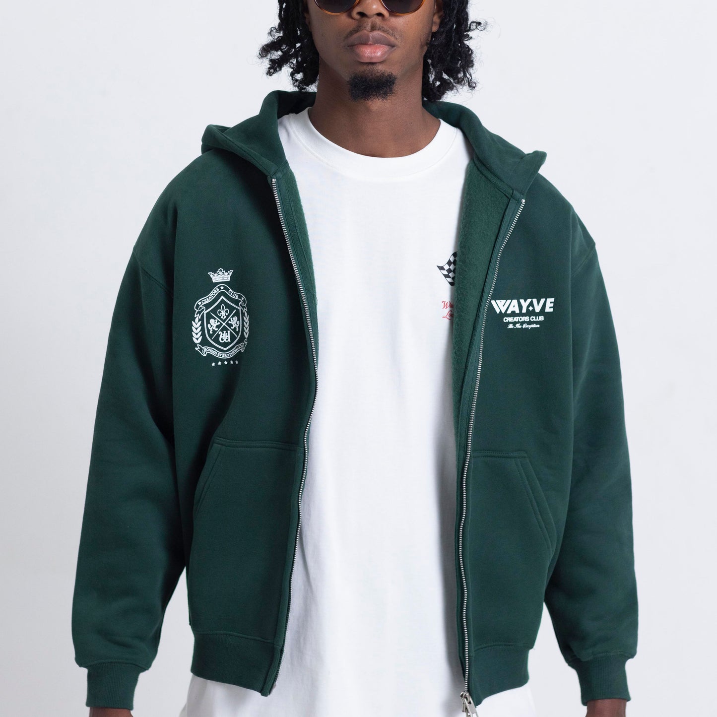 Creators’ Club Zip Up Hoodie - Racing Green