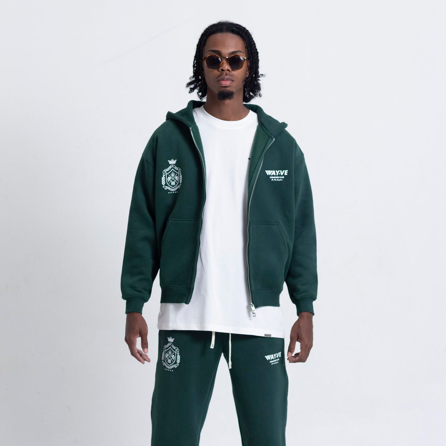 Creators’ Club Zip Up Hoodie Set - Racing Green