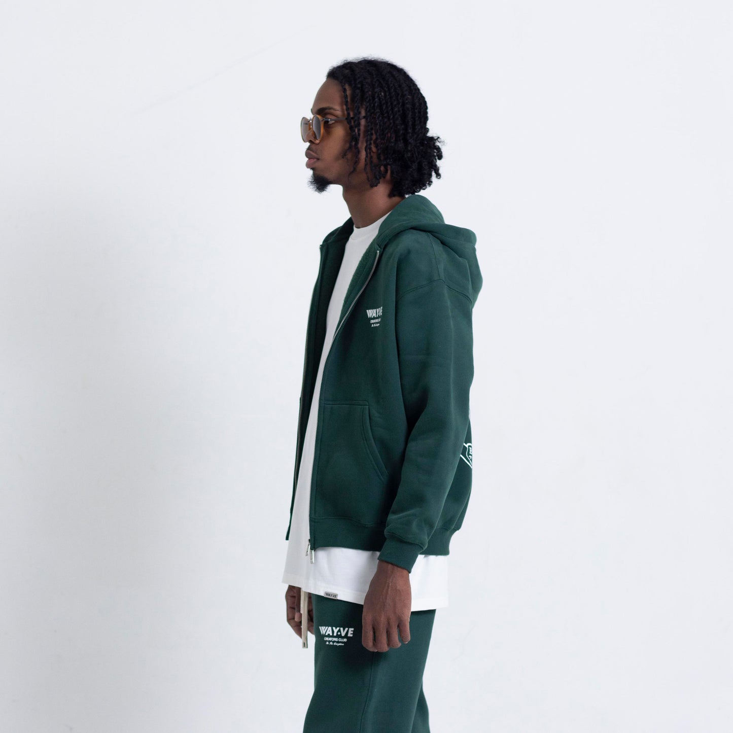 Creators’ Club Zip Up Hoodie Set - Racing Green