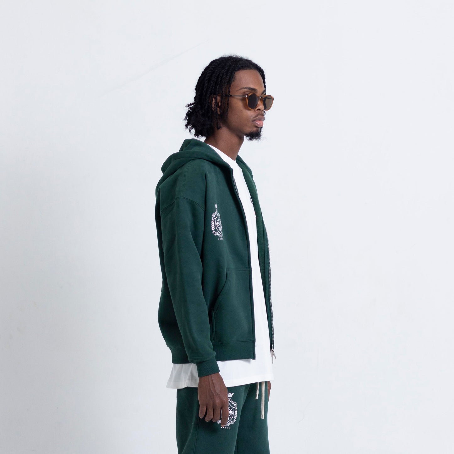 Creators’ Club Zip Up Hoodie Set - Racing Green