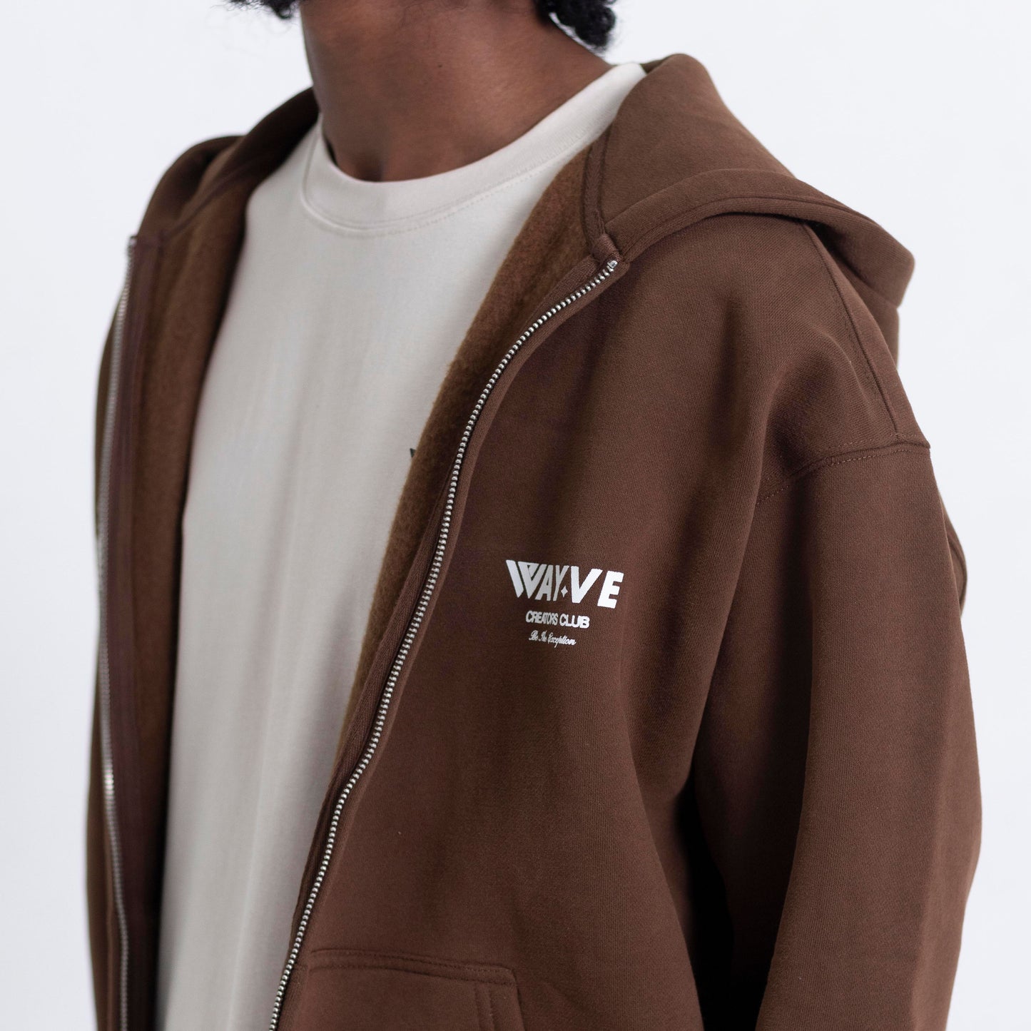 Creators’ Club Zip Up Hoodie - Chocolate Brown