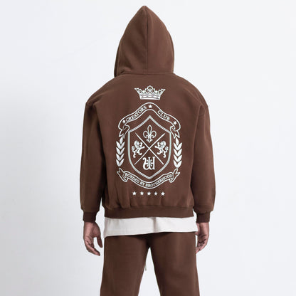 Creators’ Club Zip Up Hoodie Set - Chocolate Brown