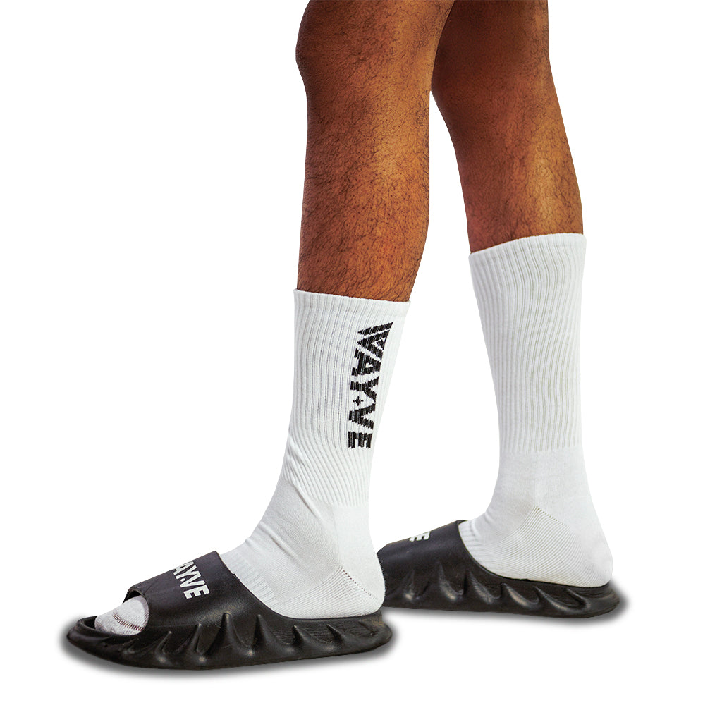 Wayve OG Logo Socks - White